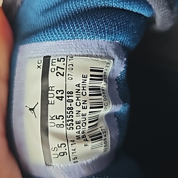 Air Jordan 1 Retro Low 'Cool Grey' 553558-018 mens sz 9.5 - Picture 5 of 6